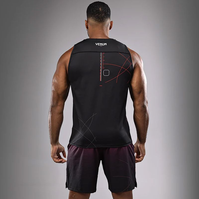 Venum Tactical XT Tank fekete/tűzpiros edzőpóló 3