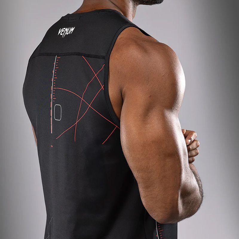 Venum Tactical XT Tank fekete/tűzpiros edzőpóló 7