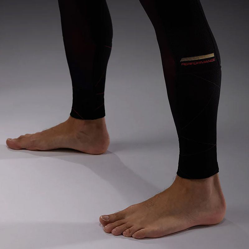 Férfi edző leggings Venum Tactical XT Spats fekete/burgundy/gold 8
