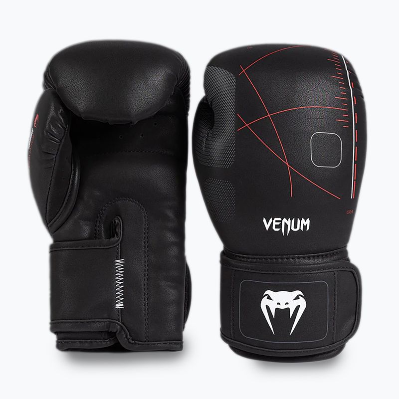 Venum Tactical XT fekete/tűzpiros bokszkesztyű