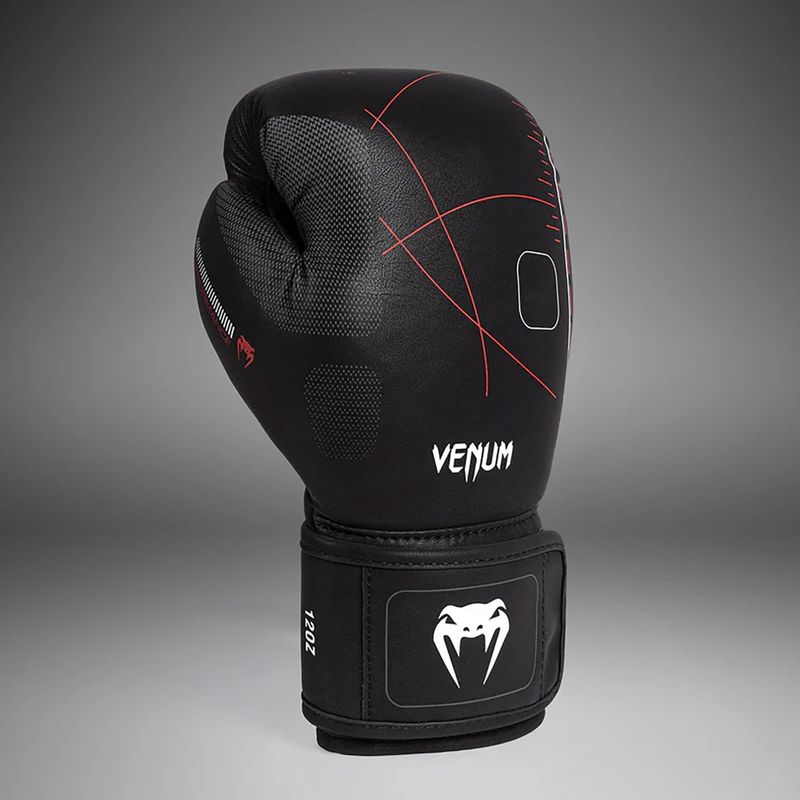 Venum Tactical XT fekete/tűzpiros bokszkesztyű 4