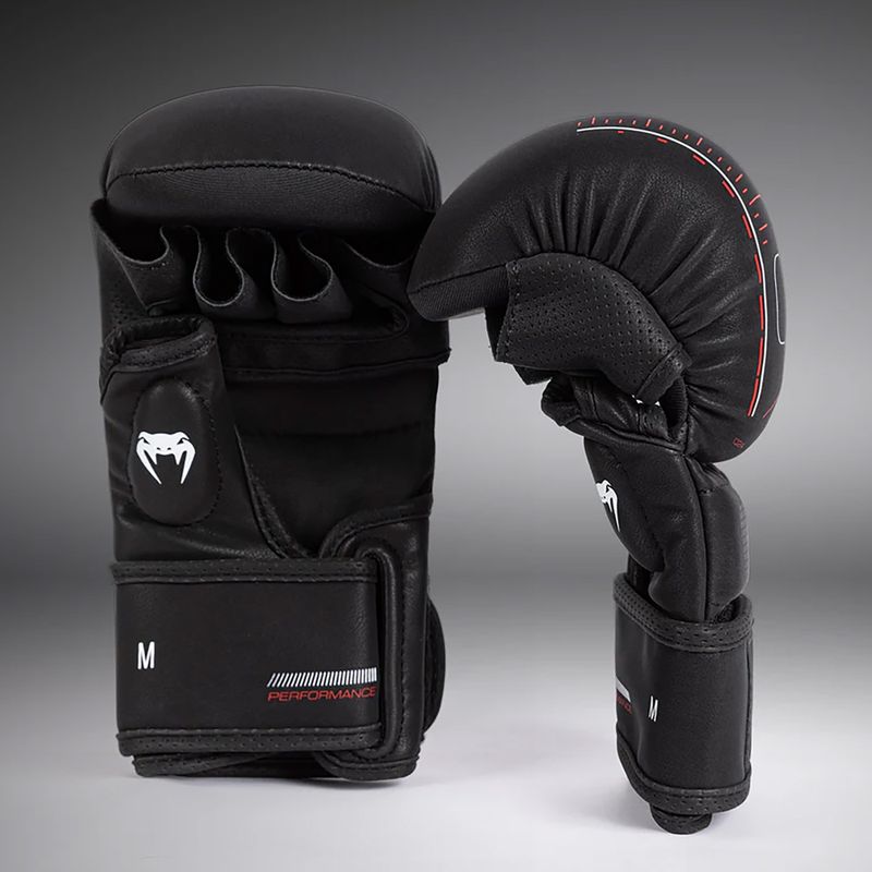 Venum Tactical XT fekete/tűzpiros sparring kesztyű 2