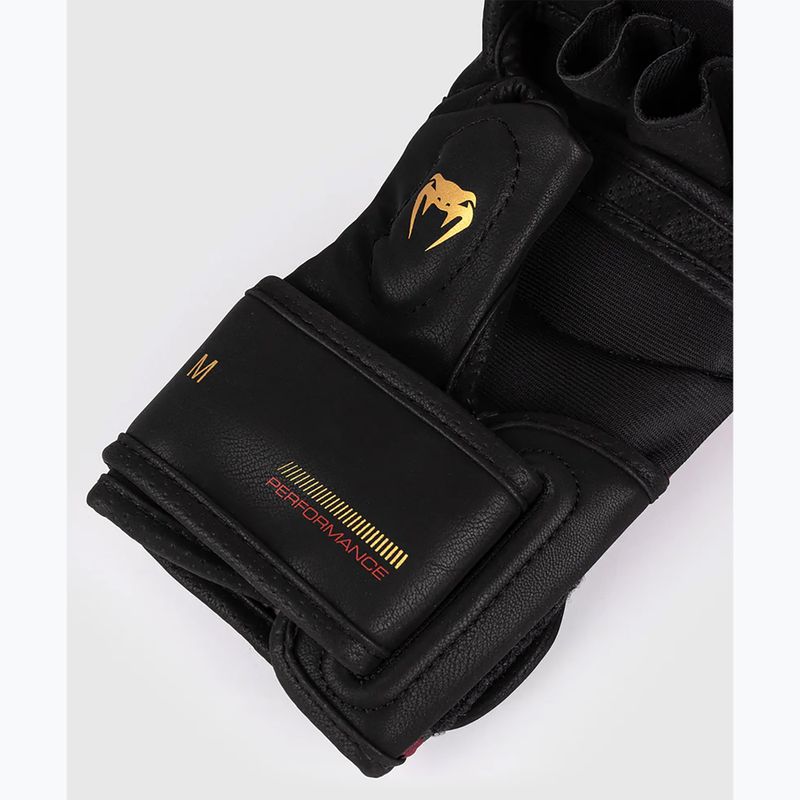 Venum Tactical XT fekete/burgundi/arany sparring kesztyű 4