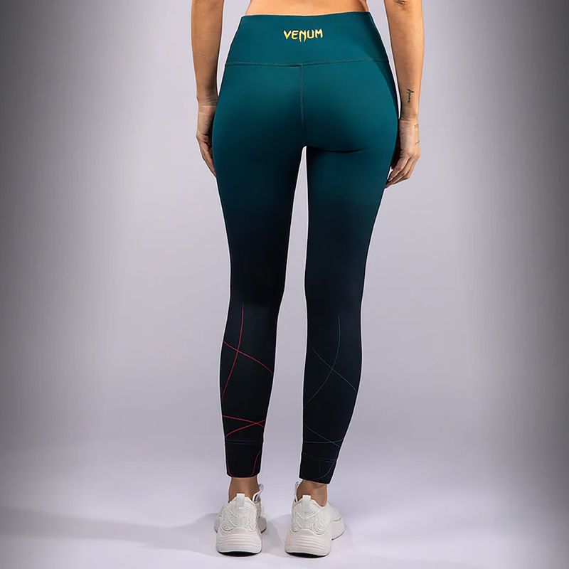 Női edző leggings Venum Tactical XT fekete/erdő zöld 3