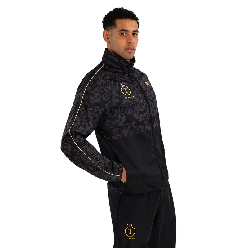 Venum x Ilia Topuria férfi dzseki Unmatched black/gold 3