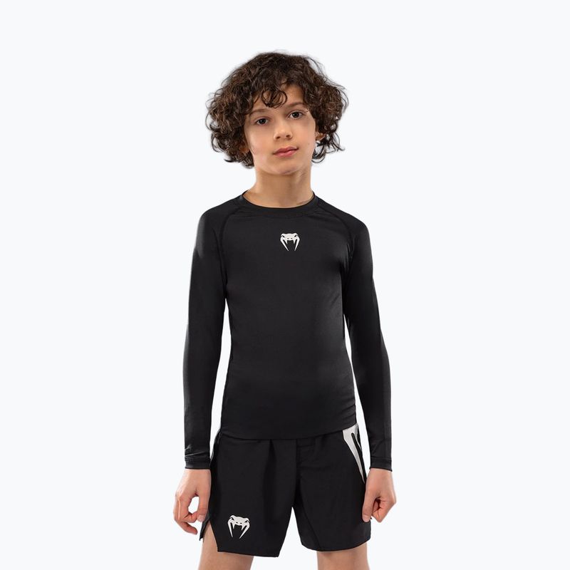 Venum Contender Rashguards Jr gyermek edző hosszú ujjú fekete 2
