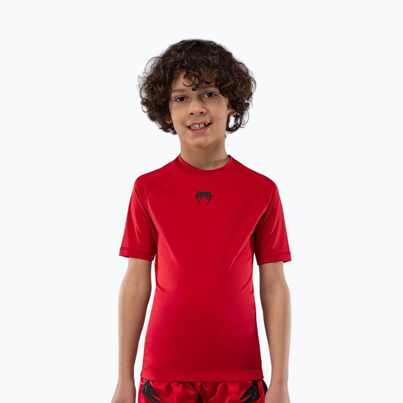 Venum Contender Rashguards Jr cseresznye piros gyermek edzőpóló