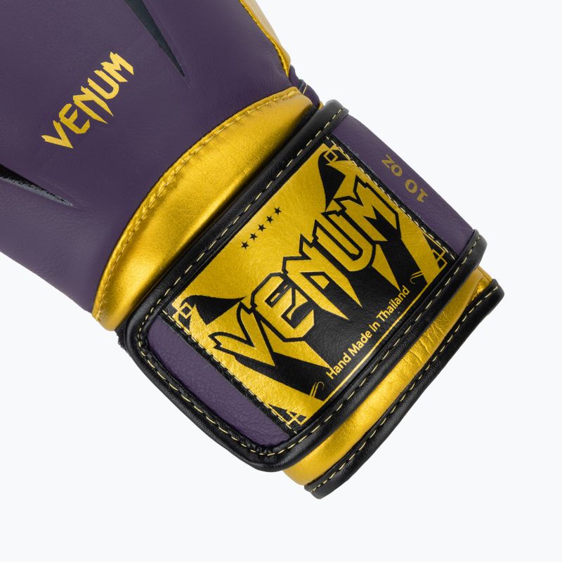 Venum Giant 3.0 sötét lila/arany bokszkesztyű 6