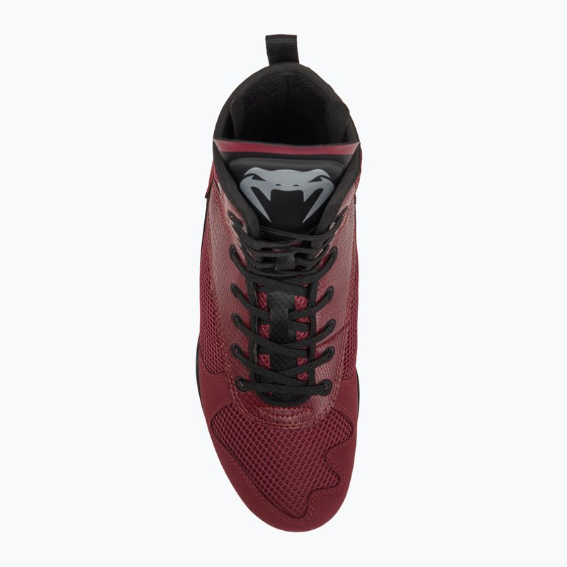 Venum Elite Boxing cipő wine lees/ezüst logó 5