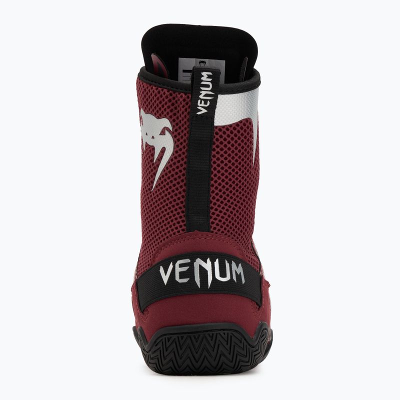 Venum Elite Boxing cipő wine lees/ezüst logó 6