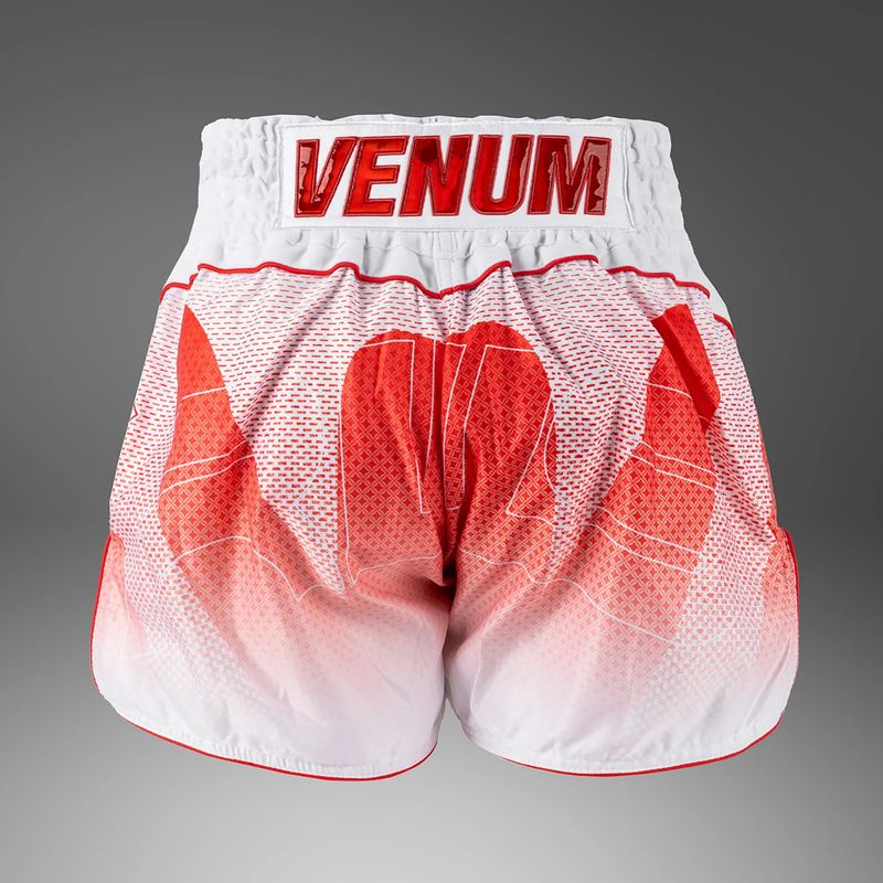Férfi edzőshort Venum x RWS 2.0 Muay Thai white/red 2