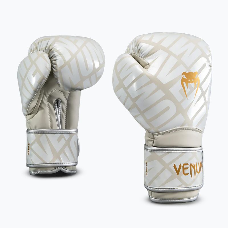 Boxkesztyű Venum Contender 1.5XT Boxing light beige/white cream 2