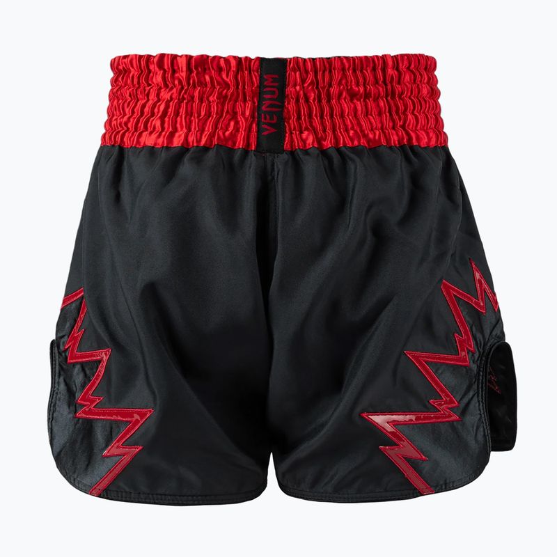 Férfi edzőshort Venum Inferno Muay Thai charcoal grey/red 2