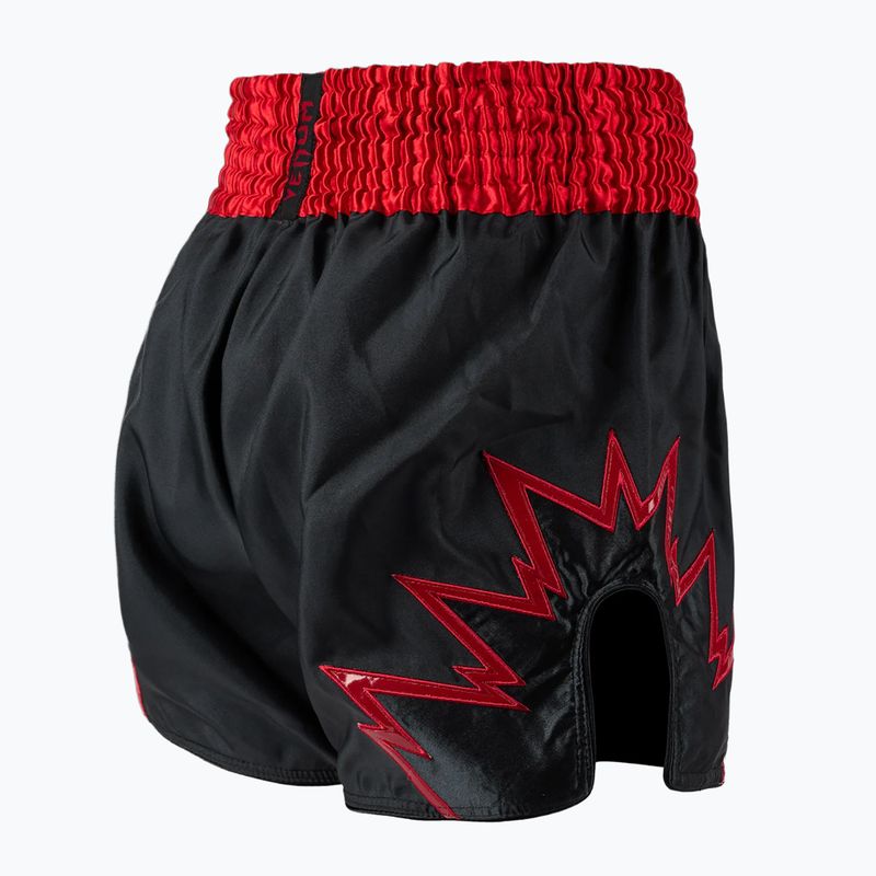 Férfi edzőshort Venum Inferno Muay Thai charcoal grey/red 4
