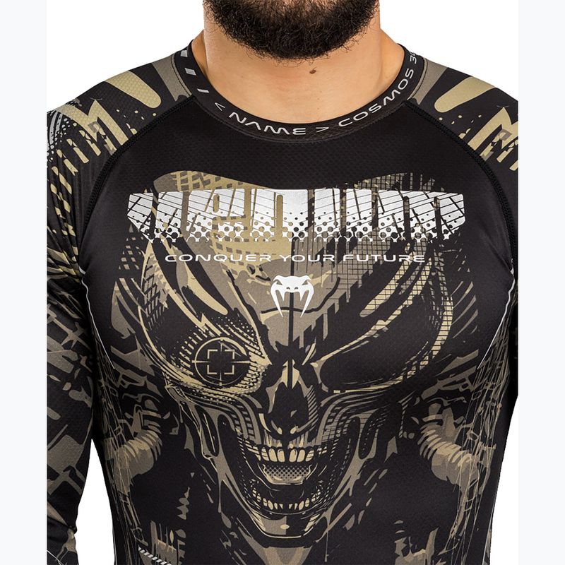 Férfi hosszú ujjú rashguard Venum Invader black/sand 6
