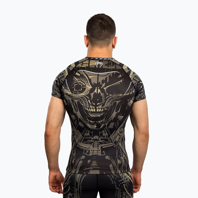 Férfi rashguard Venum Invander black/sand 2