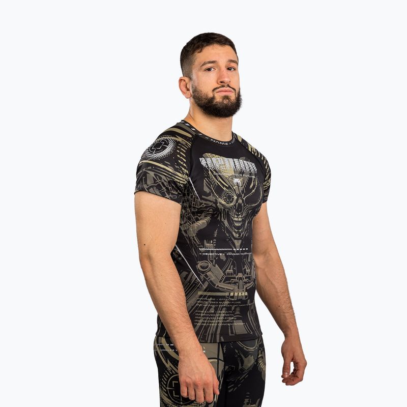 Férfi rashguard Venum Invander black/sand 3
