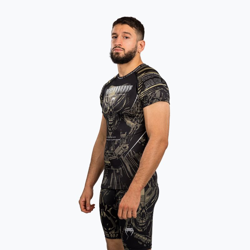 Férfi rashguard Venum Invander black/sand 4