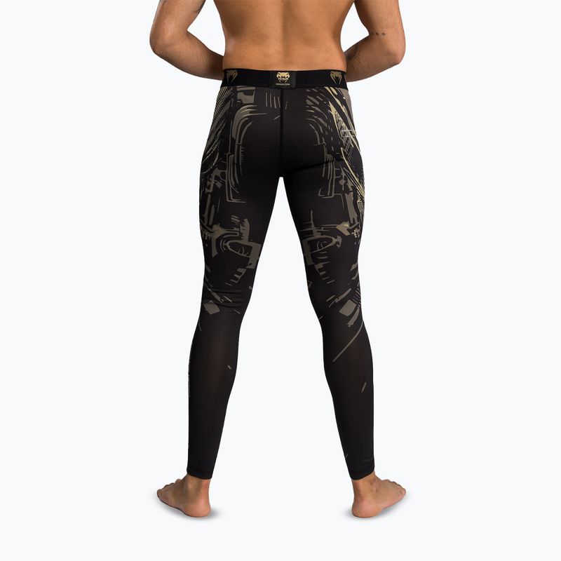 Férfi edzőleggings Venum Invader Spats black/sand 3