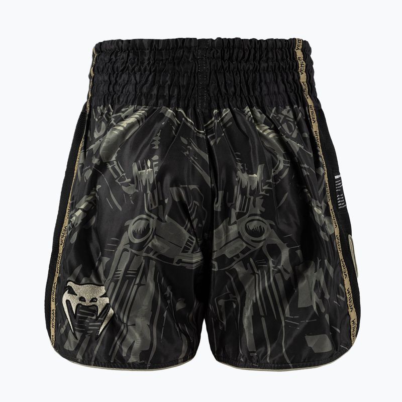 Férfi edzőshort Venum Invader Muay Thai black/sand 2