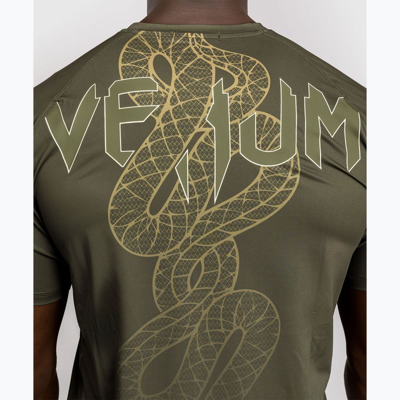Férfi edzőpóló Venum Serpenti Dry Tech khaki/bronze/ivory 6