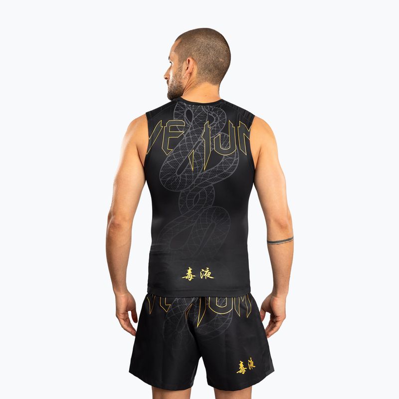Férfi rashguard Venum Serpenti Rashguards ujjatlan black/silver/gold 2