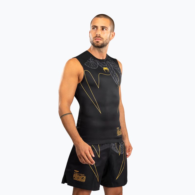 Férfi rashguard Venum Serpenti Rashguards ujjatlan black/silver/gold 3