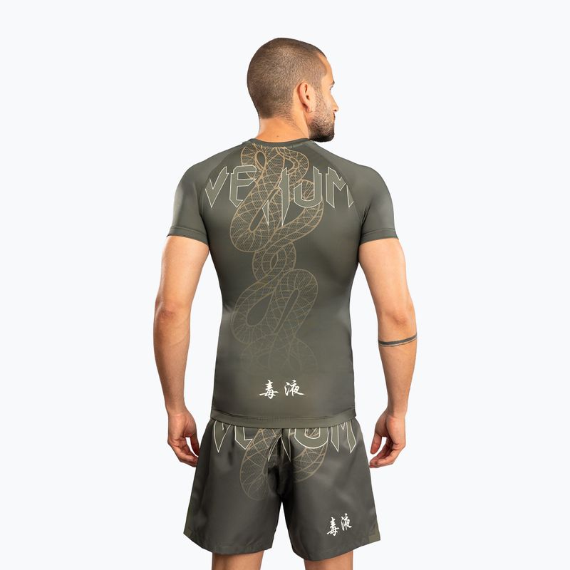 Férfi rashguard Venum Serpenti Rashguards khaki/bronze/ivory 3