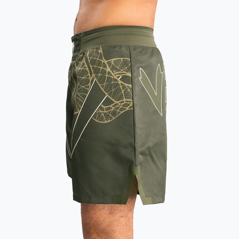 Férfi edzőshort Venum Serpenti Fight khaki/bronze/ivory 5