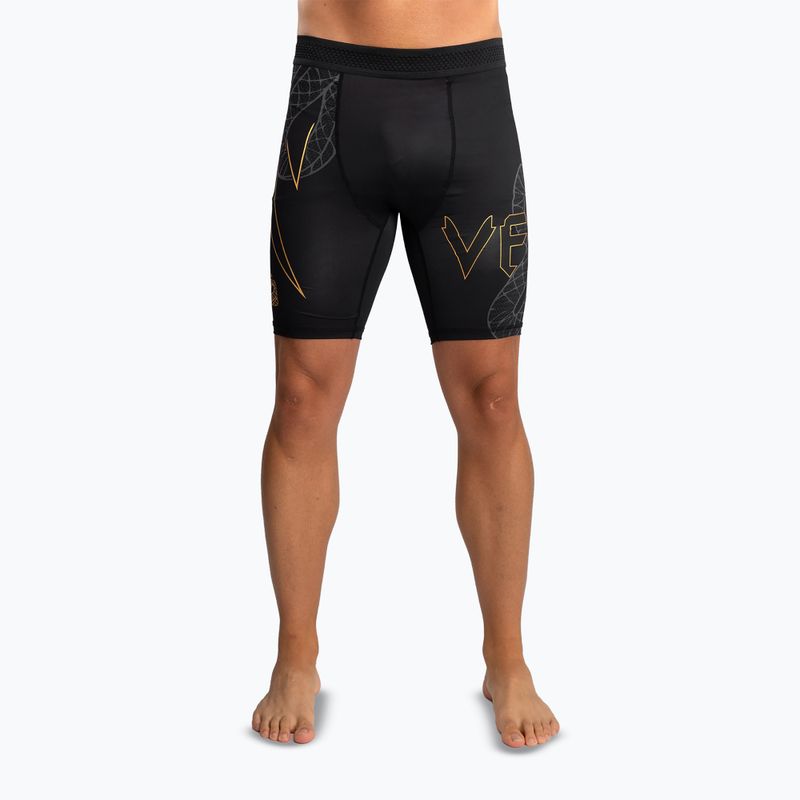 Férfi edzőshort Venum Serpenti Vale Tudo black/silver/gold