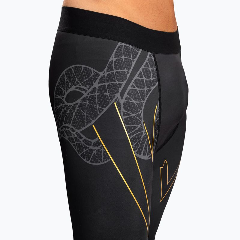 Férfi edzés leggings Venum Serpenti Spats black/silver/gold 5