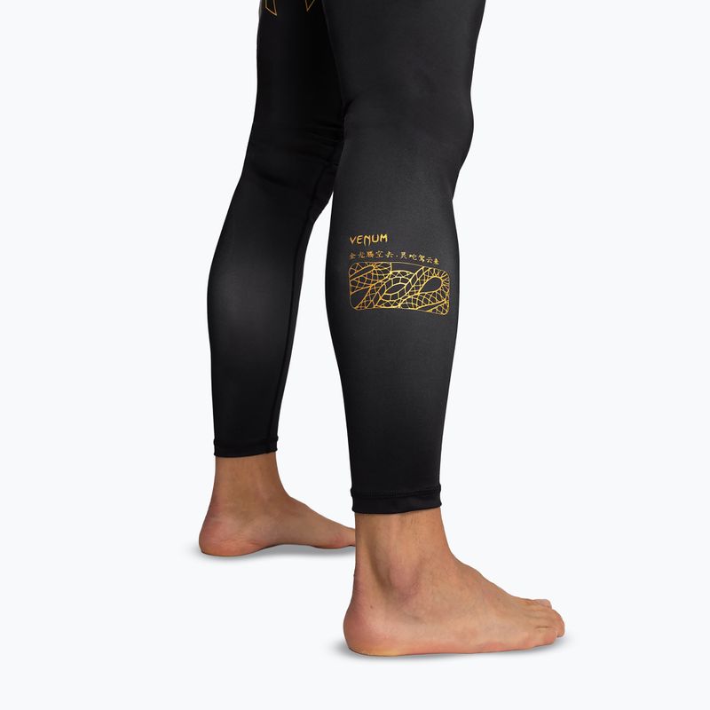 Férfi edzés leggings Venum Serpenti Spats black/silver/gold 7