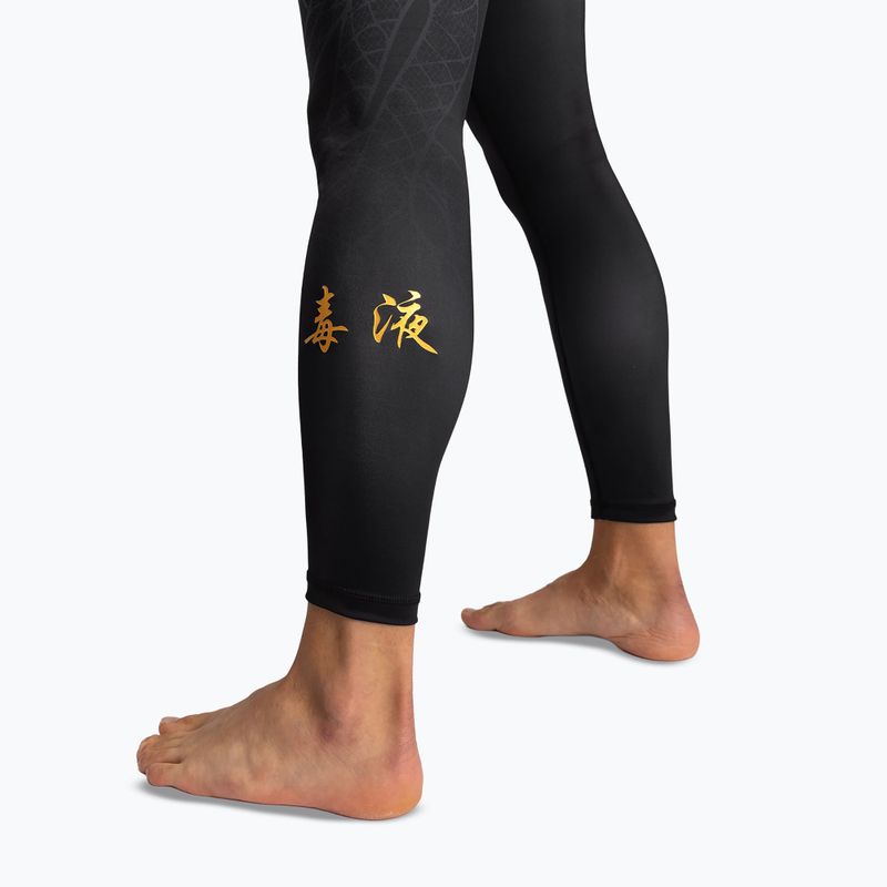 Férfi edzés leggings Venum Serpenti Spats black/silver/gold 8