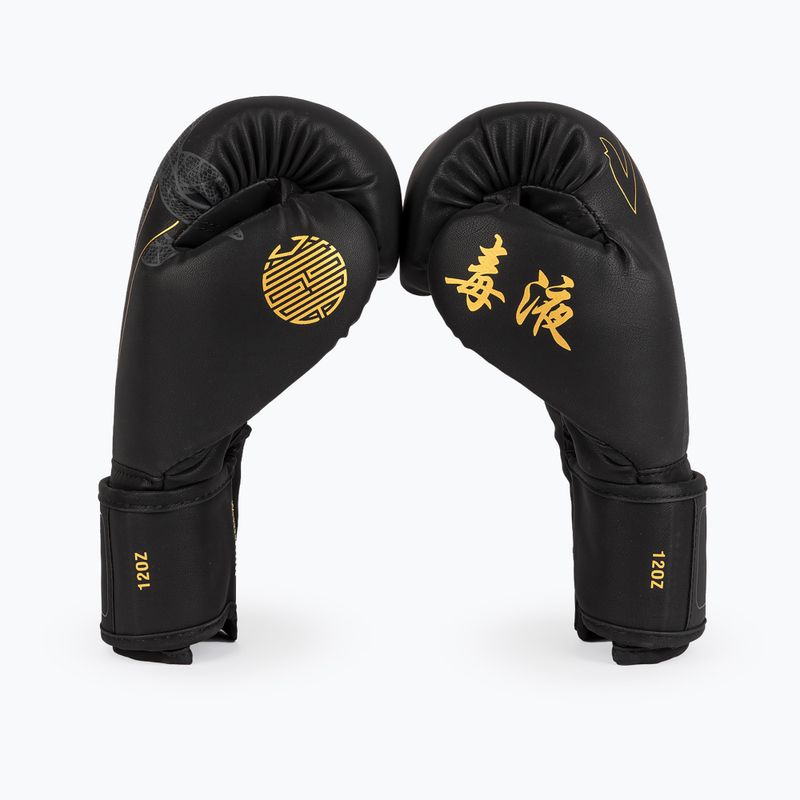 Bokszkesztyűk Venum Serpenti Boxing black/silver/gold 2