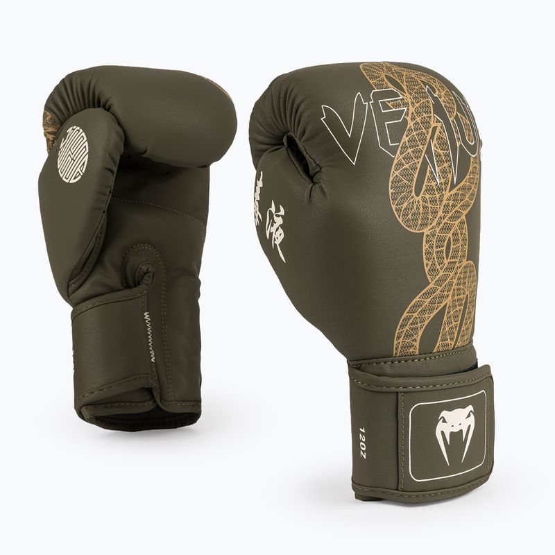 Venum Serpenti Boxing bokszkesztyű khaki/bronze/ivory 2