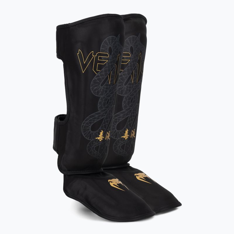 Sípcsont- és lábfejvédők Venum Serpenti black/silver/gold