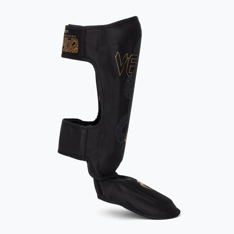 Sípcsont- és lábfejvédők Venum Serpenti black/silver/gold 2