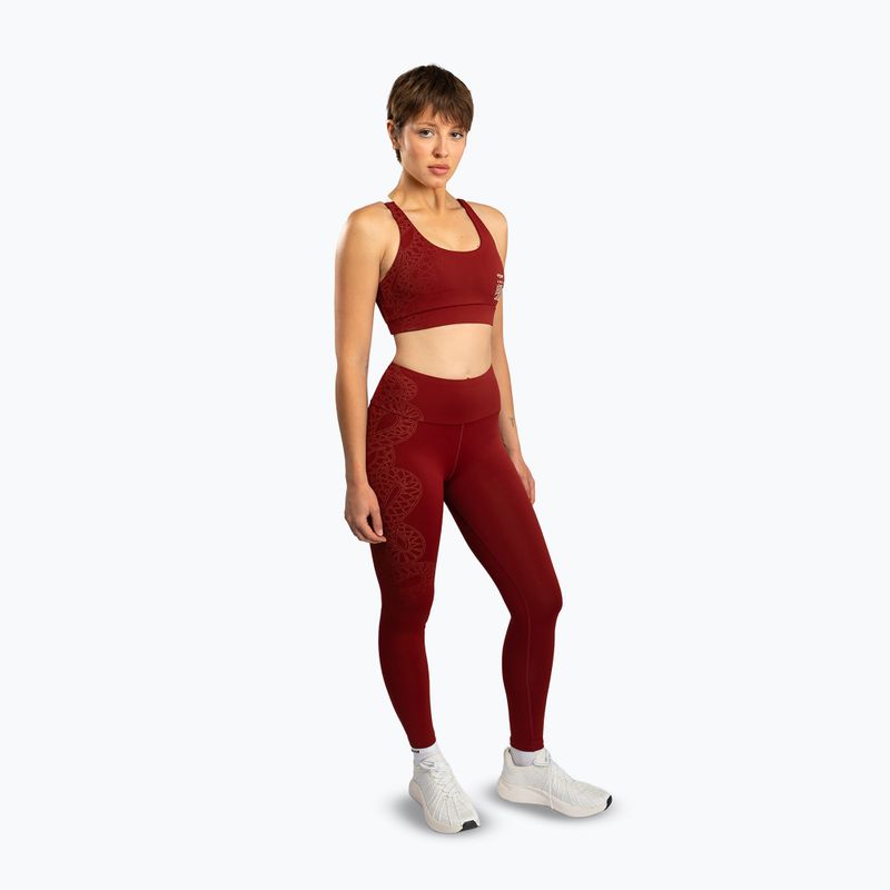 Női edzőleggings Venum Serpenti burgundy/ivory 4