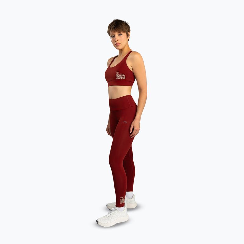 Női edzőleggings Venum Serpenti burgundy/ivory 5