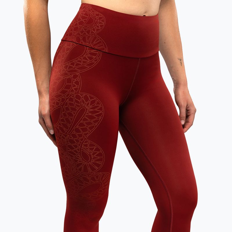 Női edzőleggings Venum Serpenti burgundy/ivory 6