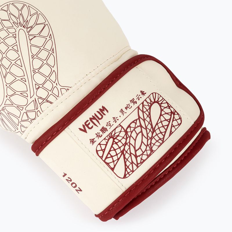 Bokszkesztyűk Venum Serpenti Boxing burgundy/ivory 4