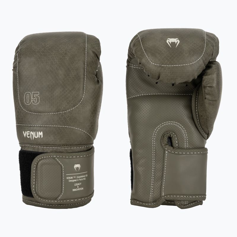 Boxkesztyűk Venum Impact Evo Scales Boxing army green