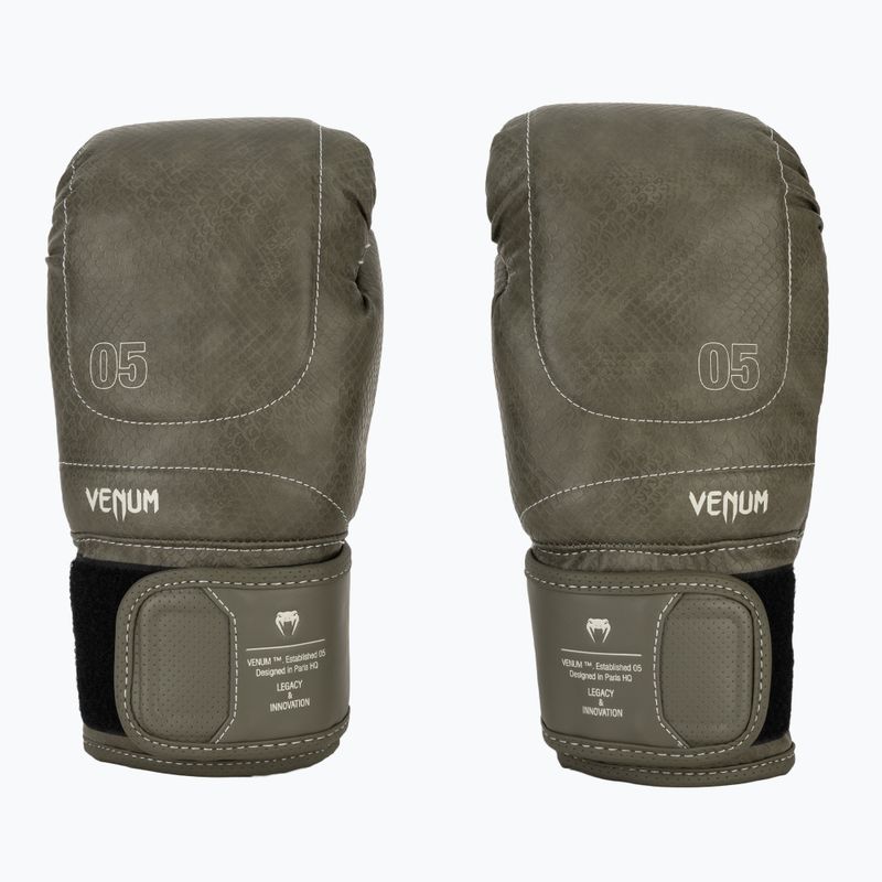 Boxkesztyűk Venum Impact Evo Scales Boxing army green 2