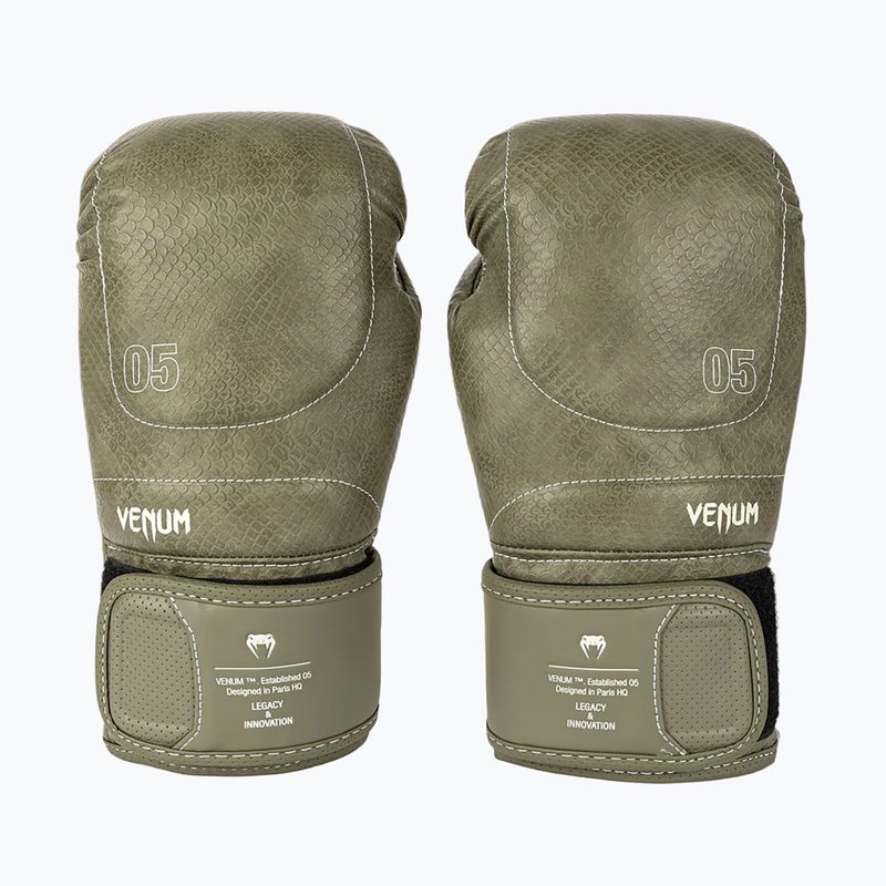 Boxkesztyűk Venum Impact Evo Scales Boxing army green 2