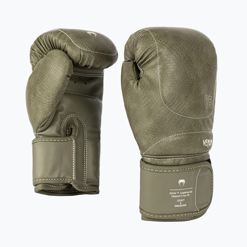 Boxkesztyűk Venum Impact Evo Scales Boxing army green 3