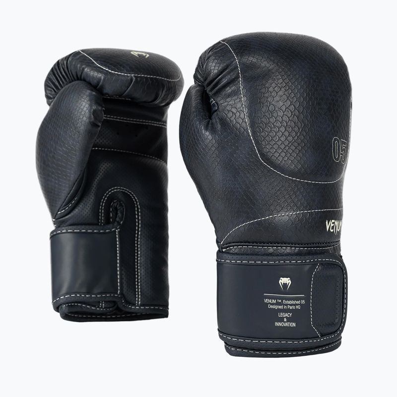 Bokszkesztyűk Venum Impact Evo Scales Boxing midnight blue 4