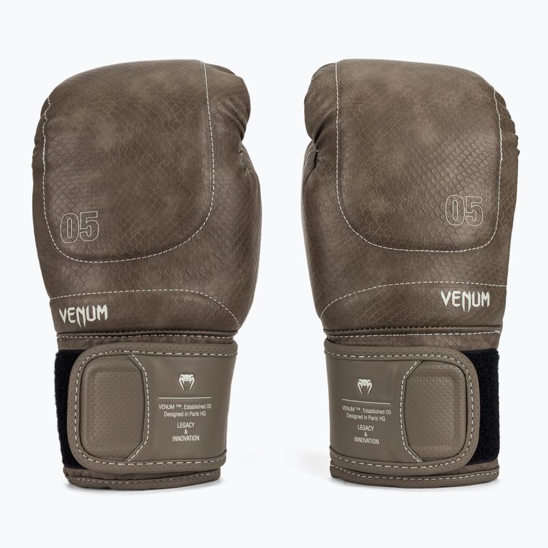Bokszkesztyű Venum Impact Evo Scales Boxing brown 2