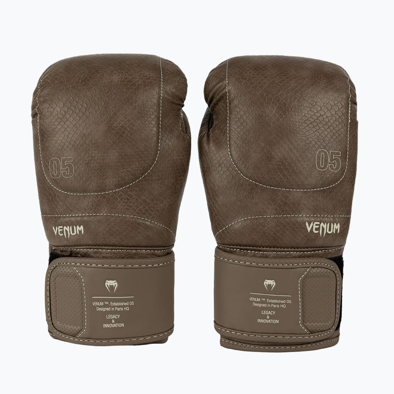 Bokszkesztyű Venum Impact Evo Scales Boxing brown 2