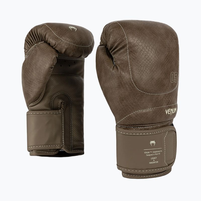 Bokszkesztyű Venum Impact Evo Scales Boxing brown 4