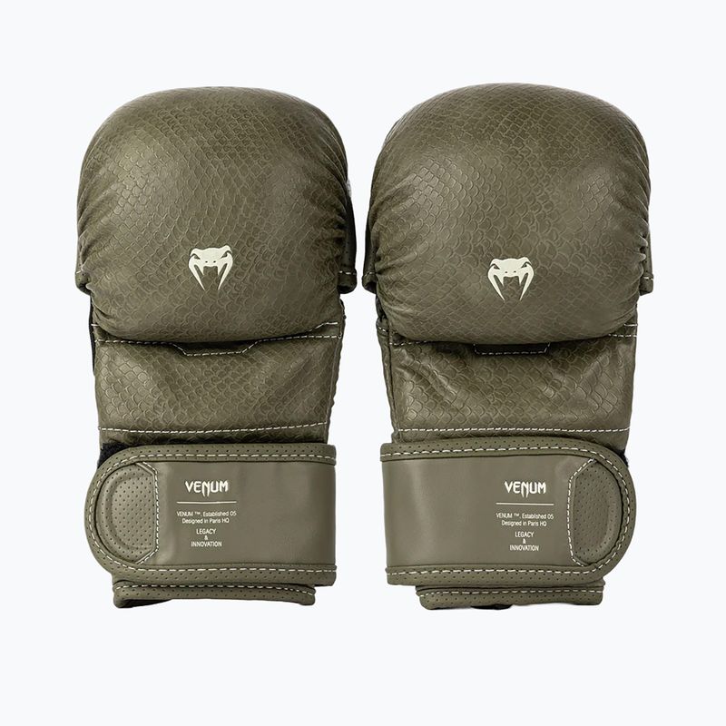 MMA sparringkesztyűk Venum Impact Evo Scales MMA army green